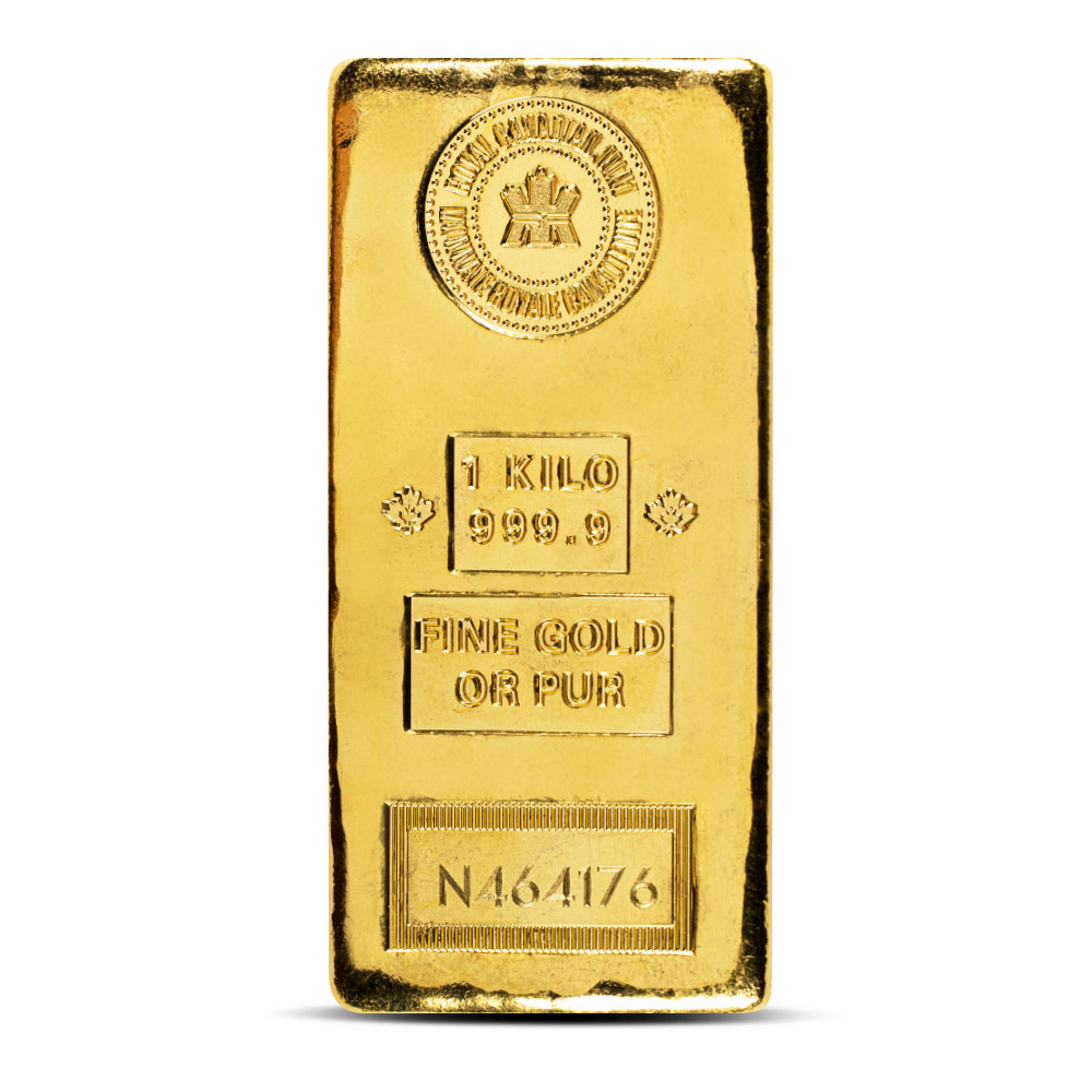 1 Kilo (RCM) Royal Canadian Mint Gold Bar
